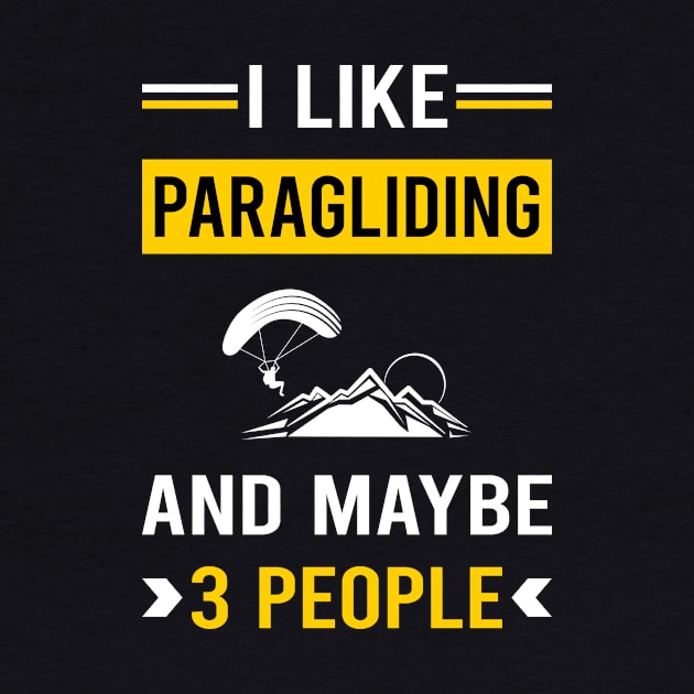 3 People Paragliding Paraglide Paraglider by Good Day